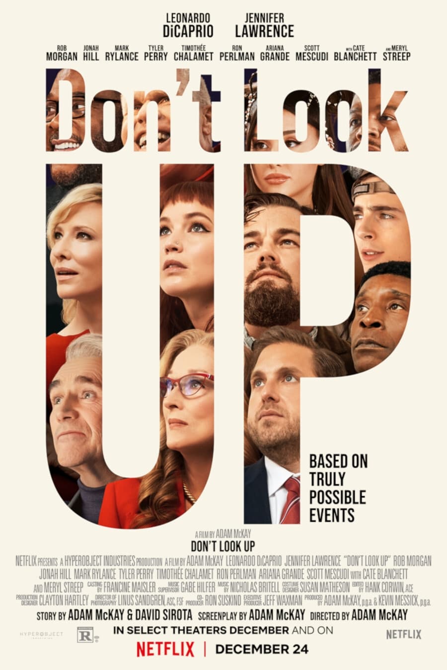 Affiche Don't Look Up : Déni cosmique
