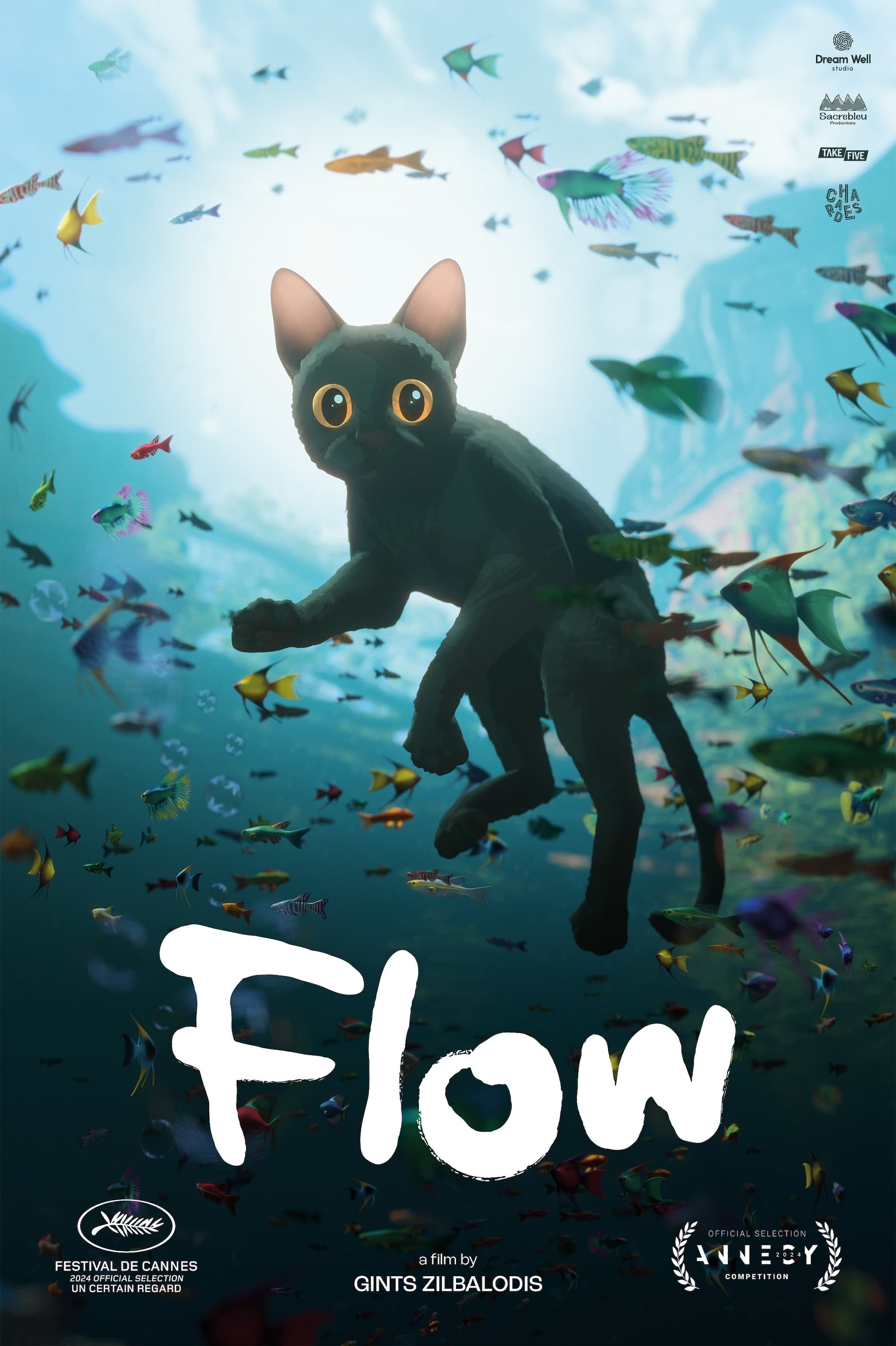 Affiche Flow, le chat qui n'avait plus peur de l'eau