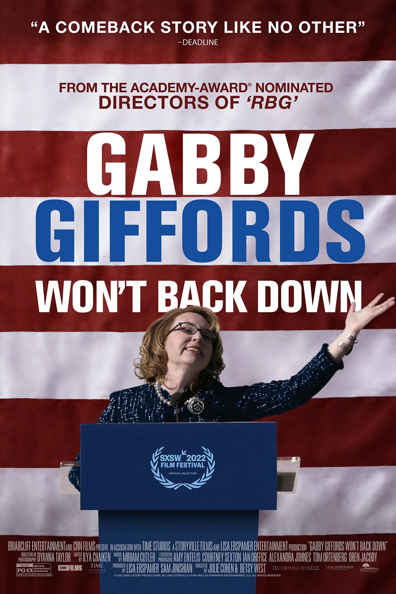 Affiche Gabby Giffords Won’t Back Down