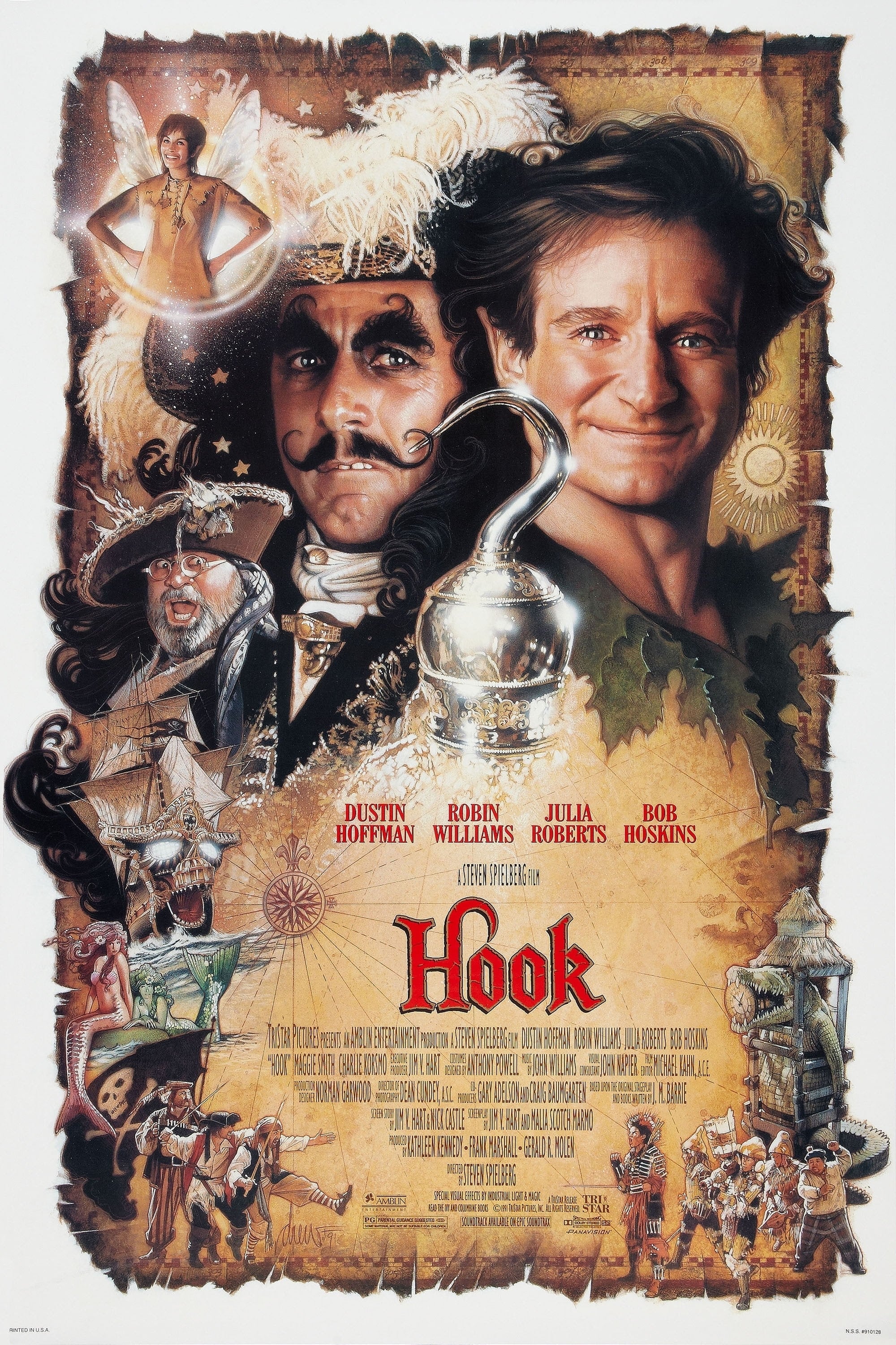 Affiche Hook ou la Revanche du capitaine Crochet