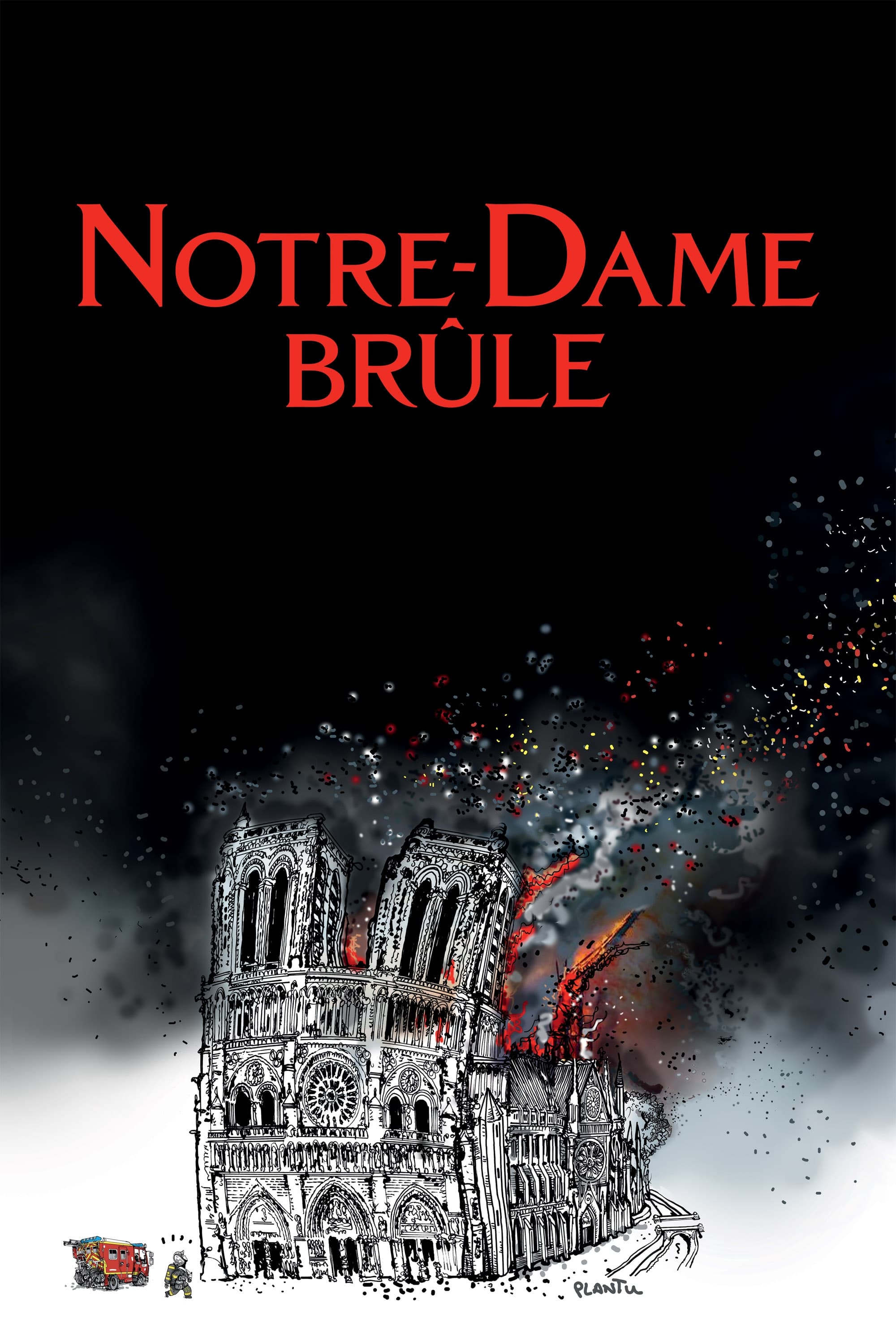 Affiche Notre-Dame brûle